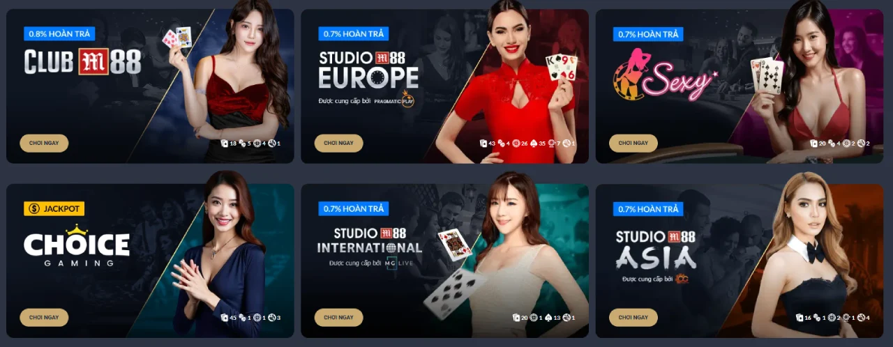 Cac sanh game casino truc tuyen M88